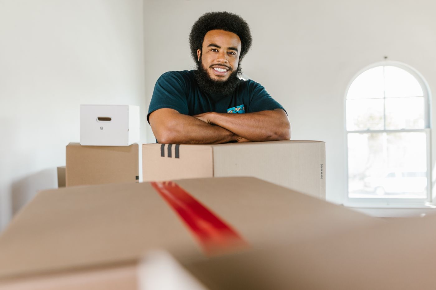 An Empire Movers crew member on moving day